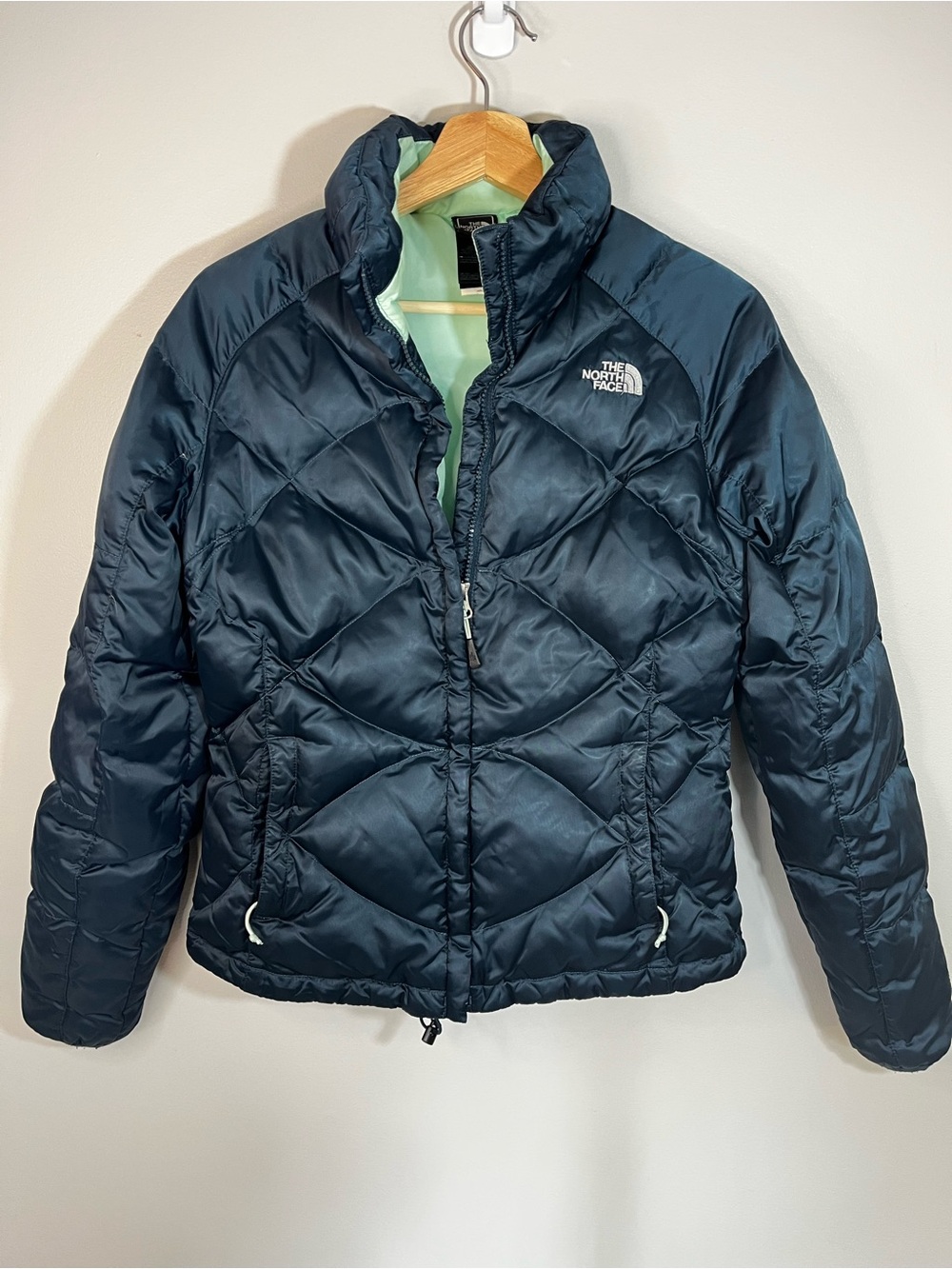 The North Face Dark Blue Goose Down Puffer Jacket Winter Coat Women’s Small